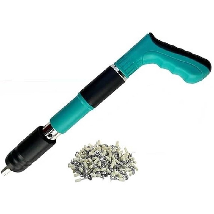 Pistol de cuie Louis Yarton, Pistol de cuie, Pneumatic, Verde, F7, 3x25mm, Kit