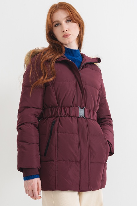 Pepe Jeans London, Sarah pihével bélelt télikabát, Lila