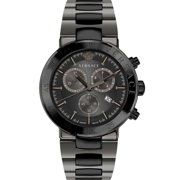 Versace VEPY01221 férfi karóra, kvarc, 43mm, 5ATM