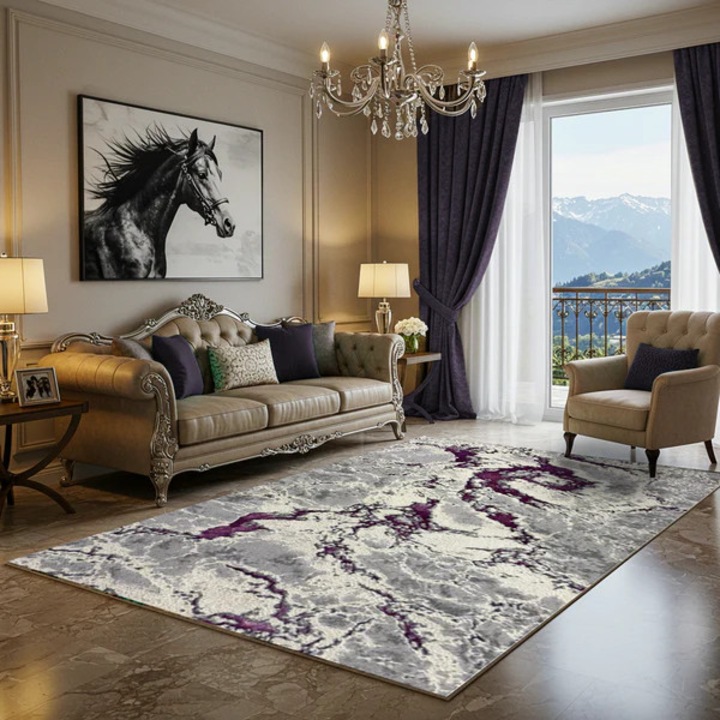 Royal Carpet, Zeugma, Lila, Nappali, Hálószoba, Modern, 80x150cm