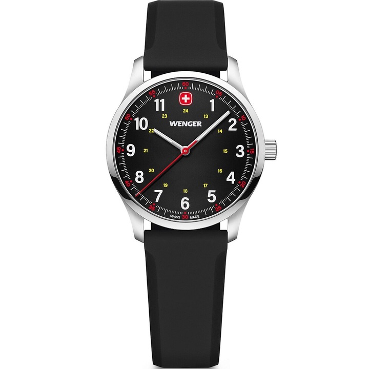 Ceas de dama Wenger 01.1421.127, Quartz, 34mm, 5ATM