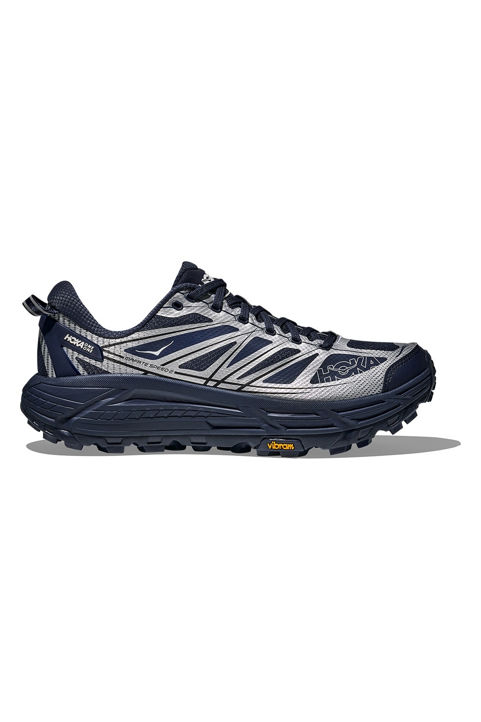 Hoka, Pantofi pentru alergare Mafate Speed 2, Argintiu, Bleumarin, 8.5