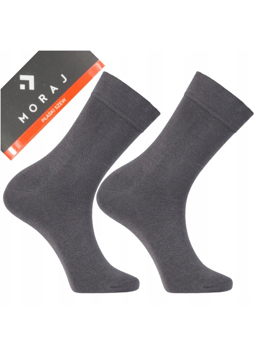 Мъжки чорапи, Moraj, 1 чифт - 46797, Графитено сиво, 39-42