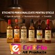 Eticheta sticle sirop de catina, autoadeziv usor de aplicat, autentic Romanesc, Cri-Flo, dimensiune 100x70 mm