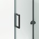 Cabina de dus, perete fix, usa glisanta, Sticla 8 mm, Tratament Nano, Negru Mat, Dimensiuni 70x140 cm, Solana