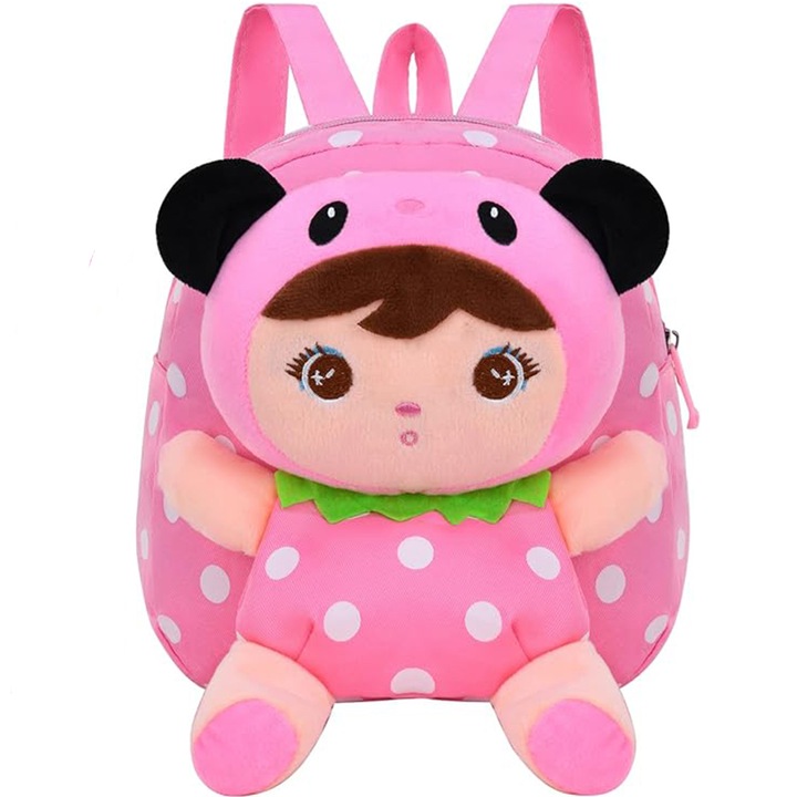 Детска раница за детска градина AYSTOAYS®, мини ученическа чанта за момичета, Ергономична за деца - Ултра лека, 23x25x10см, Светлорозов