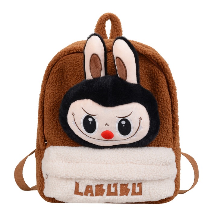 Ученичка Labubu, черна, размери: 32x30x11см