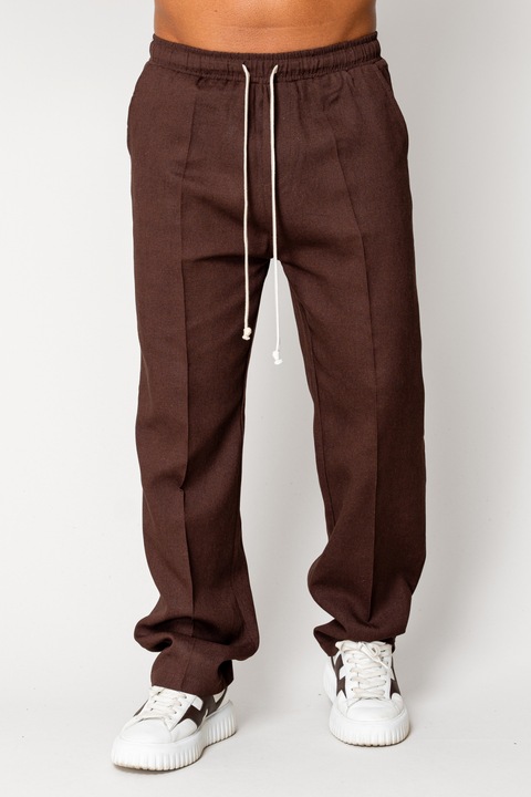 Hosszú IN nadrág húzózsinórral sötétbarna 17557, Barna