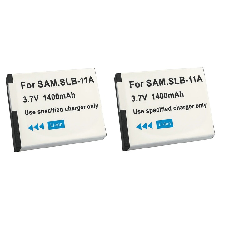 2x Acumulator/Baterie pentru Samsung SLB-11A 1050 mAh