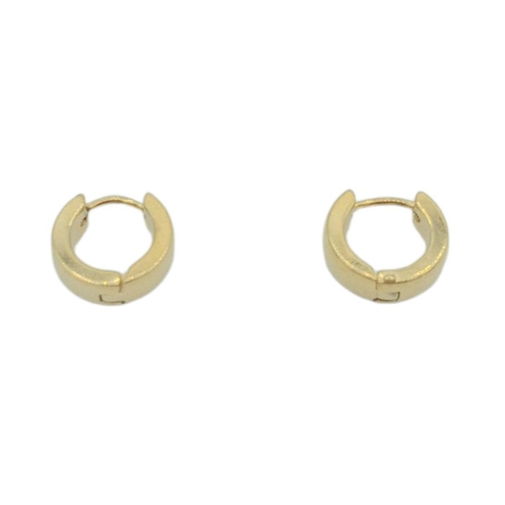 Cercei inox aurii simpli 1,2 cm diametru Crina