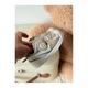 Pantofi sport copii Mixbo cu elastic si scai, brant moale, talpa cauciuc, crem, 20 EU
