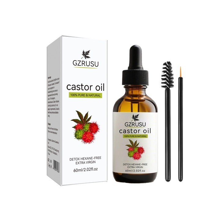 Ulei de ingrijire a parului, ulei de ricin, 60 ml