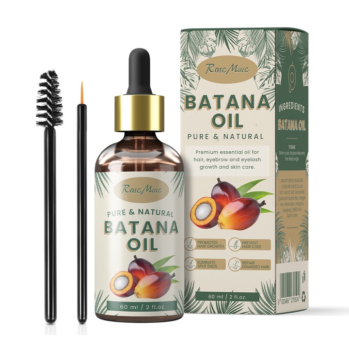 Масло за коса Batana, за възстановяване на увредена коса, 60 мл