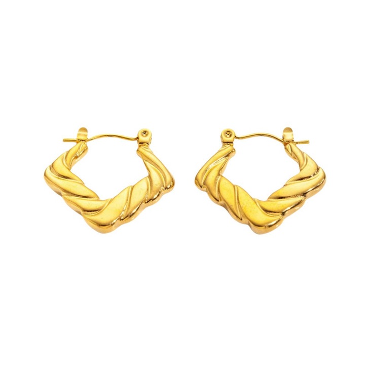 Női fülbevaló, sokoldalú, arany