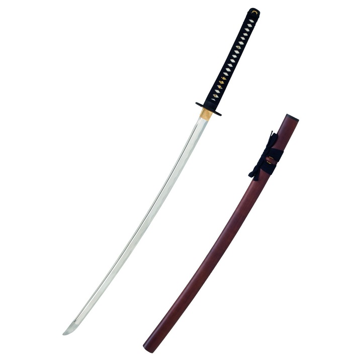 Sabie Iaito John Lee Red Wood, 75.5cm, 107.5cm, 1150g, cu teaca din lemn