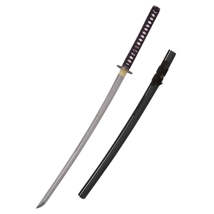 Sabie Samurai John Lee Golden Flower, 104cm, otel carbon, teaca din lemn