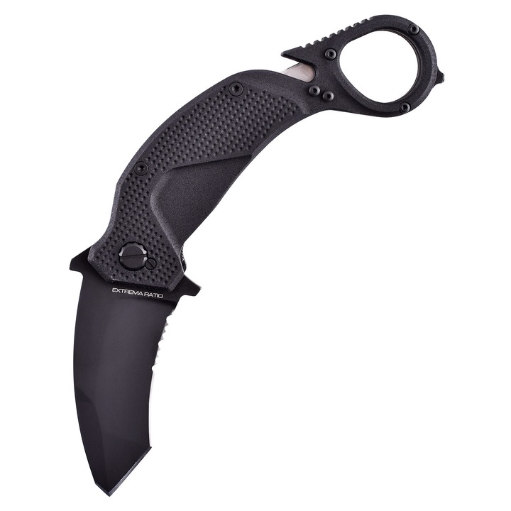 Cutit pliant Extrema Ratio Folder Nightmare negru 19.6x7.4cm aluminiu otel Bohler N690