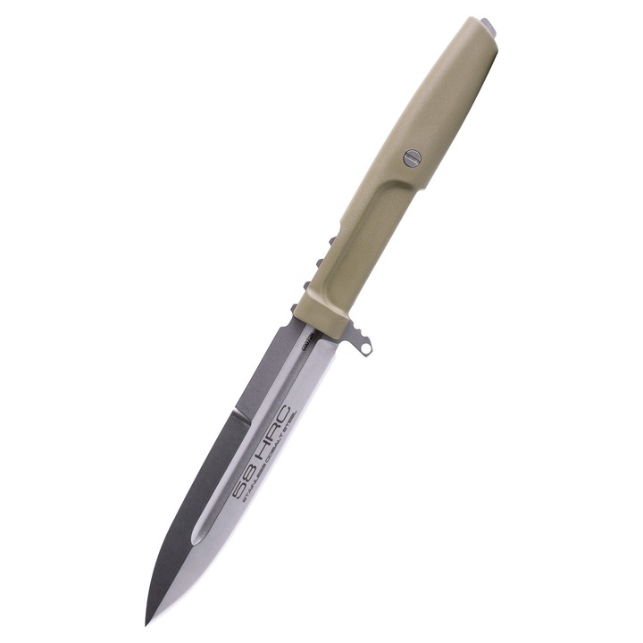Cutit fix Requiem HCS, Extrema Ratio, otel Bohler N690, lungime 23,8cm, greutate 86g, cu teaca nylon M.O.L.L.E.