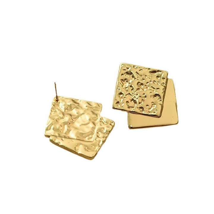 Női fülbevaló, geometrikus, arany