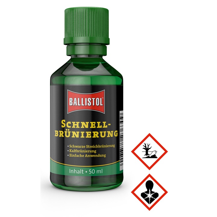 Lichid negru rece, Ballistol, Pentru otel si fier, 50 ml