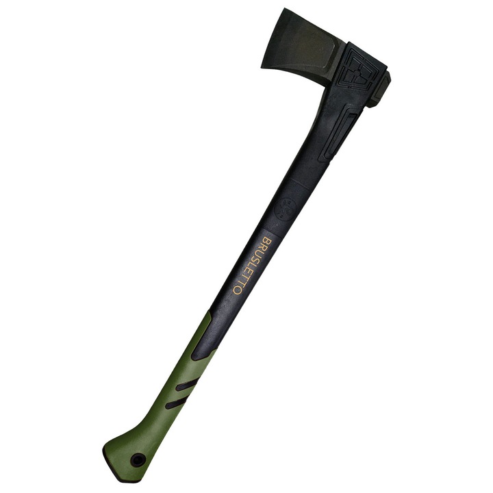 Topor de feliat Kikut, Brusletto, 71 cm, lama din otel carbon, maner din fibra de sticla