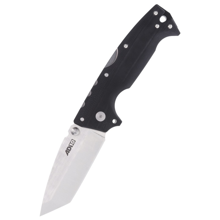 Cutit pliabil, Cold Steel, Otel, AD-10 Tanto, Lungime 22.2 cm, Negru / Argintiu