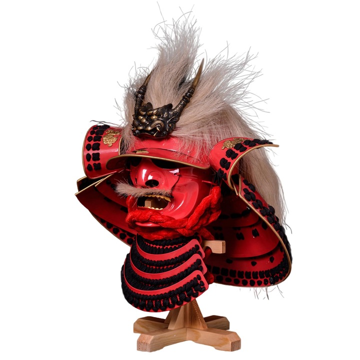 Casca Takeda Shingen, Hanwei, 52 x 46 cm, Rosu