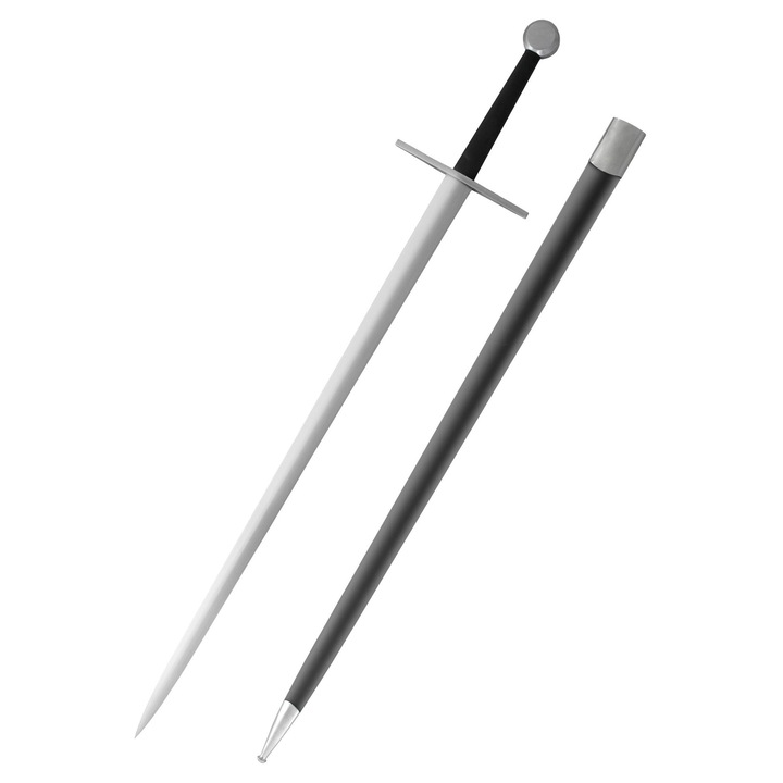 Tinker fattyúkard, Hanwei, Acél, Hosszúság 109 cm, Bőrhüvely, Fekete / Ezüst