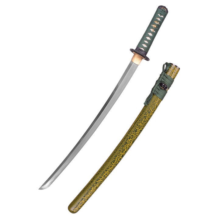 Sabie Wakizashi, Hanwei, Otel carbon, 71 cm, Verde