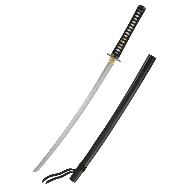 Katana Speciala, Hanwei, Otel carbon 1566, lungime 100 cm, Negru