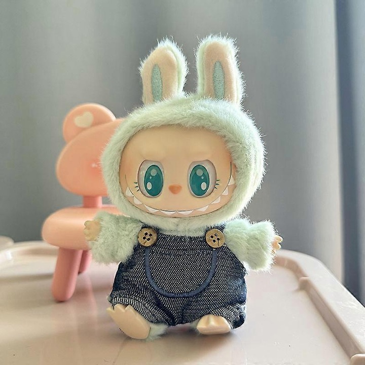 A második generációs Labubu babának aranyos játékai vannak, csak ruhák 23.