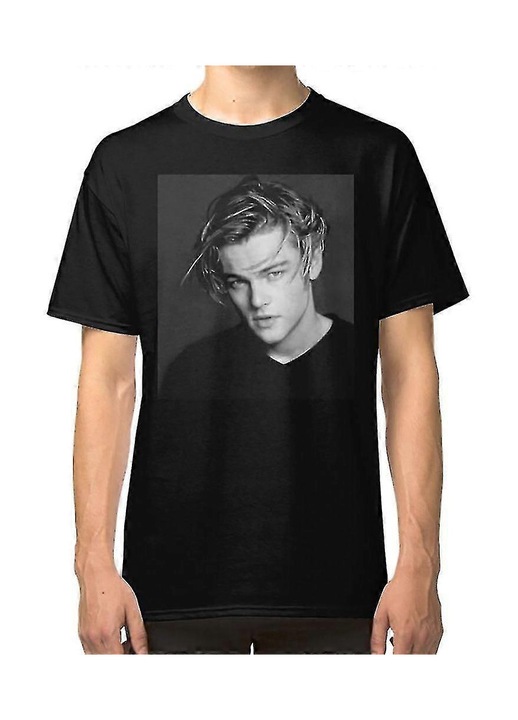 Uniszex póló, fekete, pamut, oldalvarrás nélkül, Fekete, M