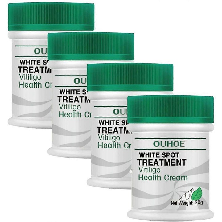 Fehér foltokat javító arckrém, 30g, 4 darabos szett, tiszta textúra, gyors felszívódás, 3.3x5.5cm