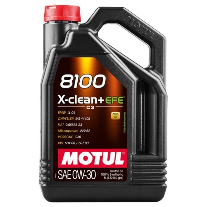 Двигарелно масло MOTUL 8100 X-CLEAN + EFE 0W30 - 5L