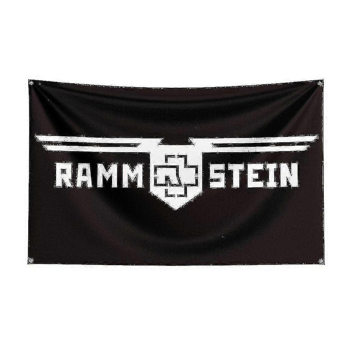 Steag decorativ personalizat, 3x5ft, Rammstein, poliester, 150x240cm