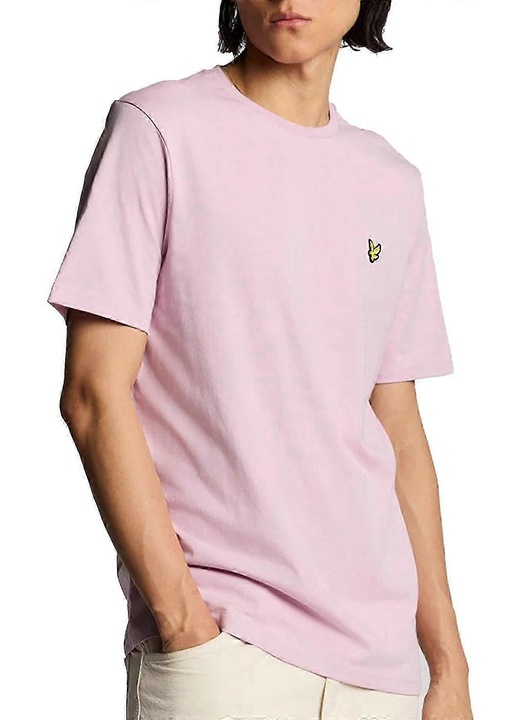 Normal szabasu polo, vilagos rozsaszin, pamut, Rózsaszín