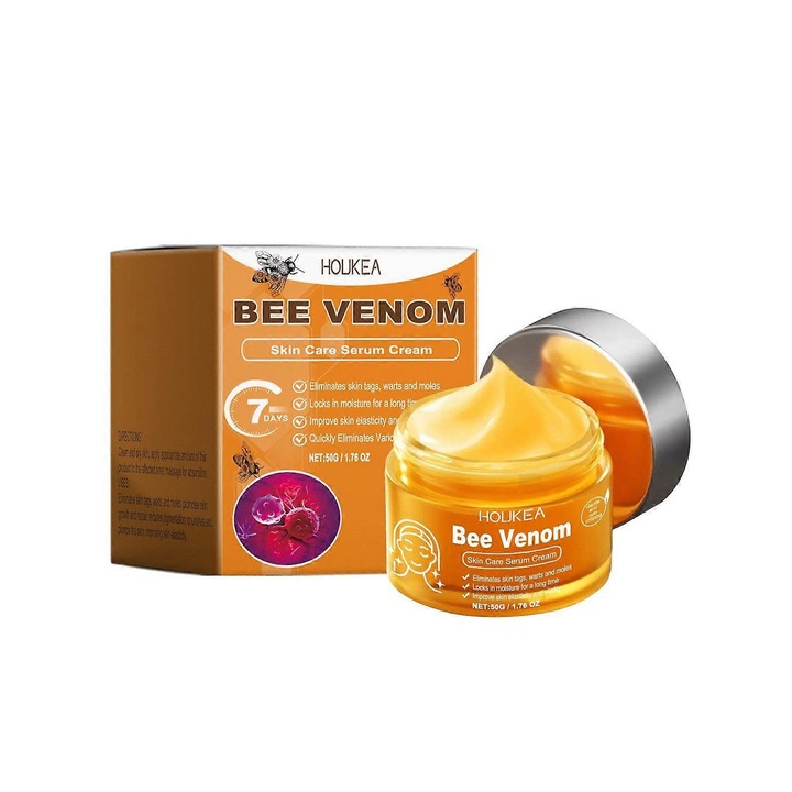 Méhméreg krém, Houkea, 3 db, javítja a bőr textúráját, táplálja és regenerálja, minden bőrtípusra