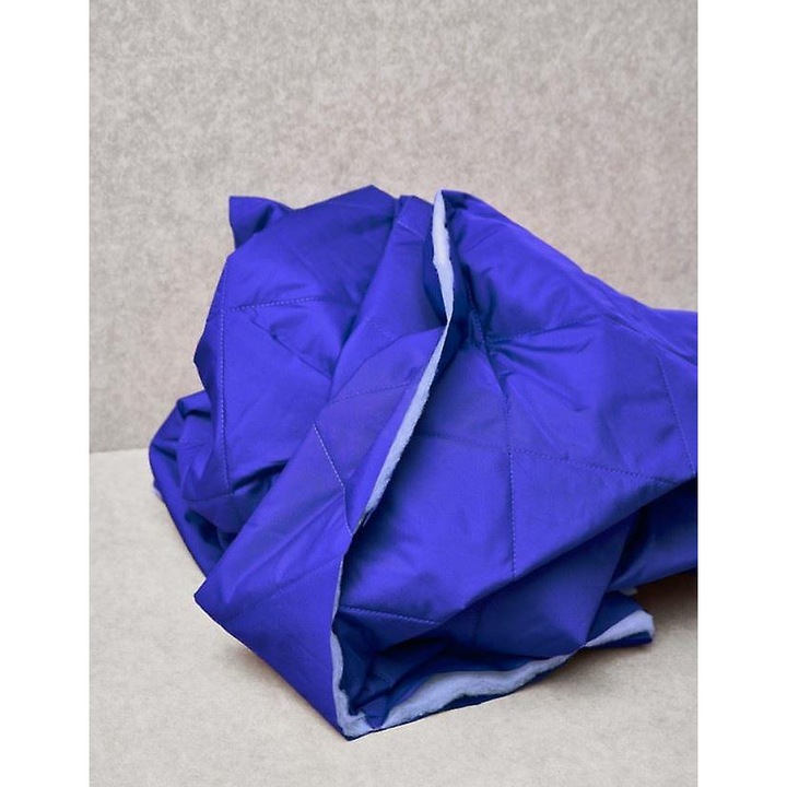 Tesatura termica Thelma, Mind The MAKER, geometrica, albastru cobalt, 140cm, 220gsm