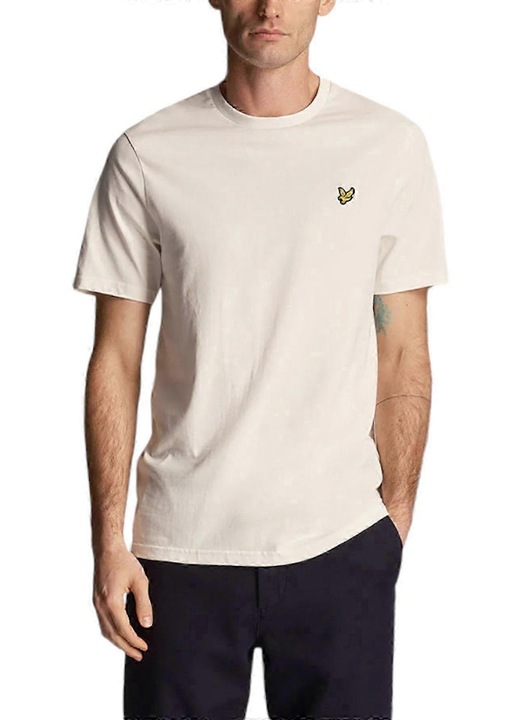 Normal szabasu polo, vilagos rozsaszin, pamut, Fehér