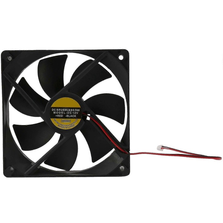 Ventilator PC 120mm x 25mm 12V 2 pini, set de 2, culoare multicolor