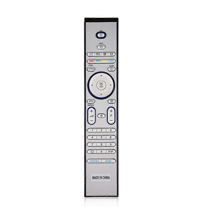 Telecomanda TV compatibila cu Philips RC4401, RC203402/01, RC4404, RC4420, RC4703, RC4725, RC4729, neagra, 23.5x4.5x2.2cm