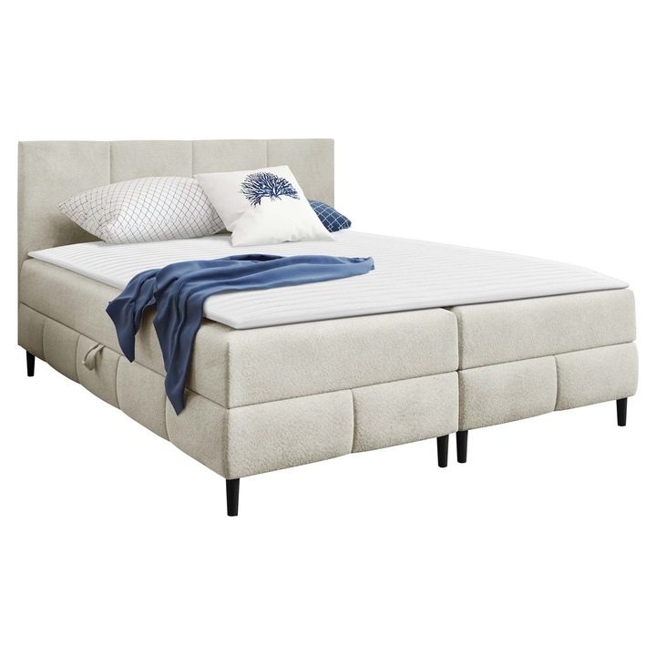 Pat boxspring Centina 2 160x200, MIRJAN 24, crem, 162x206x88 cm