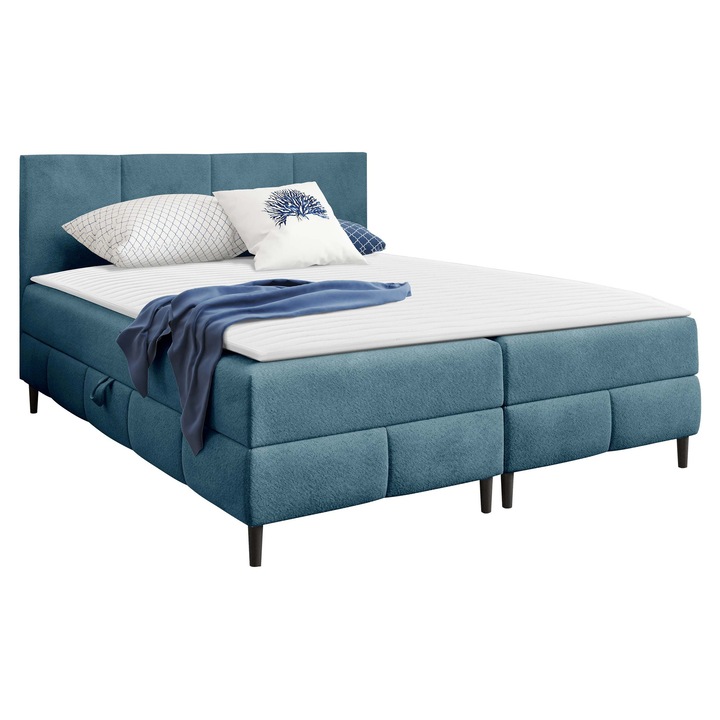 Pat boxspring Centina 2 200x200, MIRJAN 24, bleumarin, 202x206x88 cm