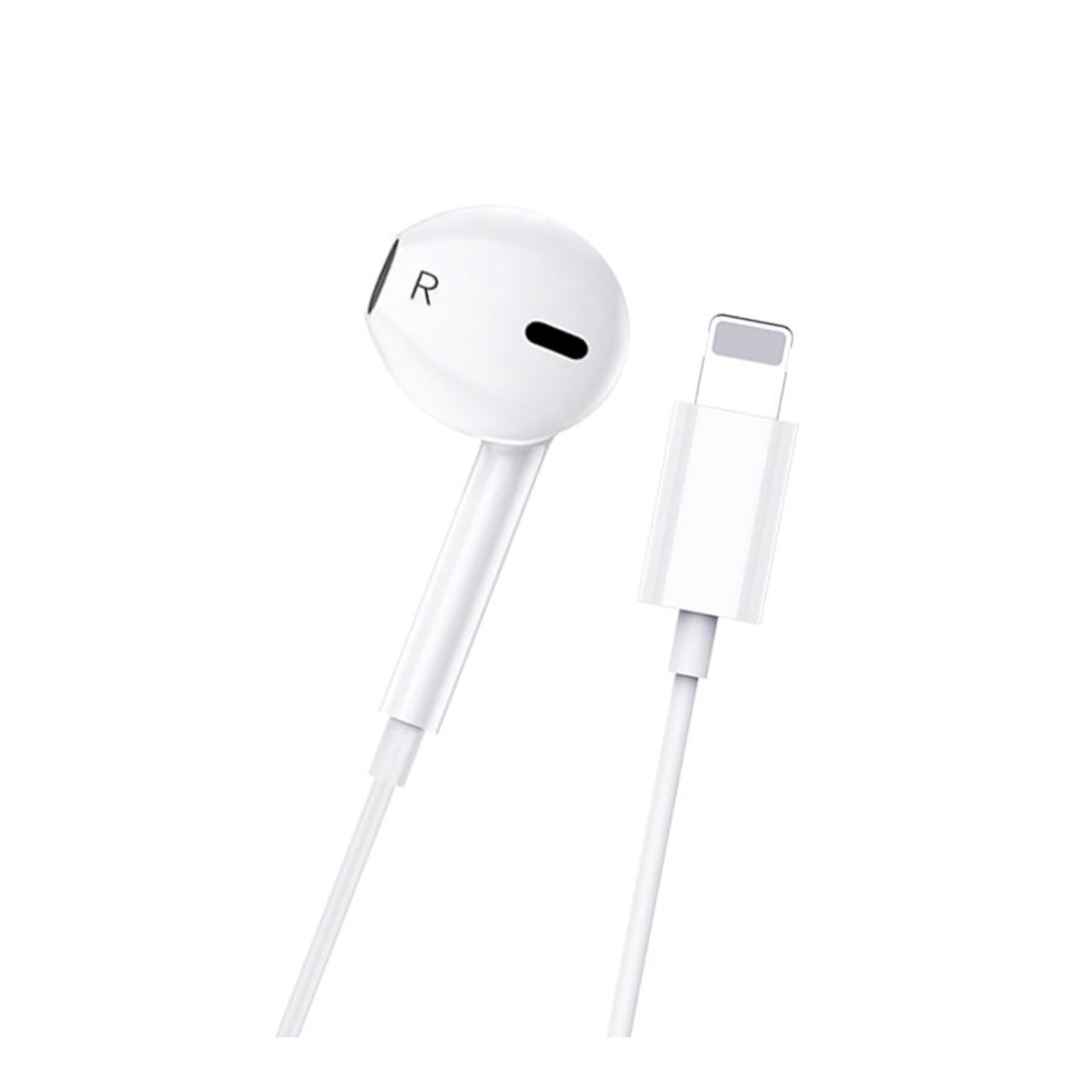 Casti cu Fir DigikalaX®, In-ear, Compatibil cu produse Apple, Microfon & Control Volum, conector Lightning, Alb