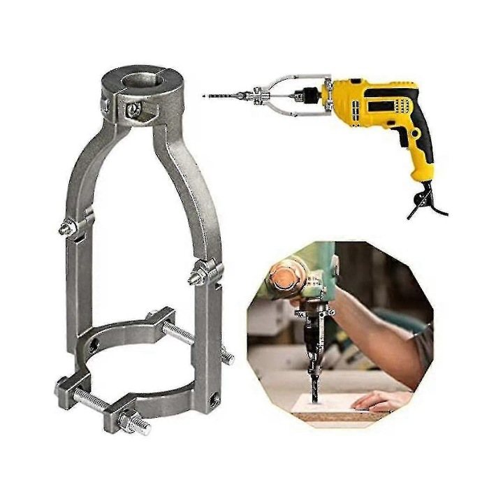 Adaptor pentru burghiu cu gaura patrata, inox, argintiu