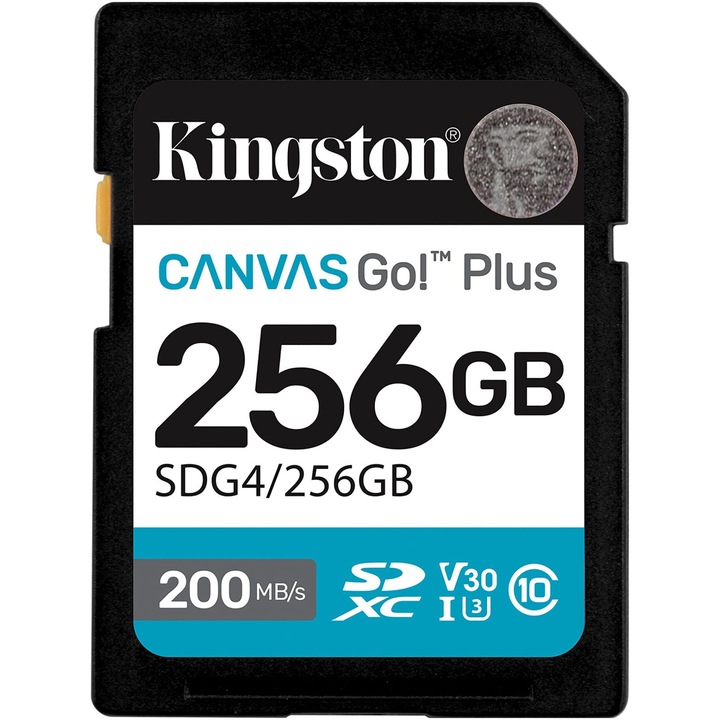 Kingston 256GB SDXC Canvas GO PLUS CL10 memóriakártya