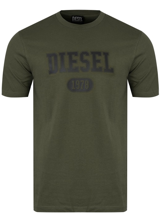 Мъжка тениска, Diesel, A16848-Rpati-5Ix, Каки, 100% памук, Семпла кройка, Обло деколте, Лайфстайл, Удобна, практична, високо качество, Каки