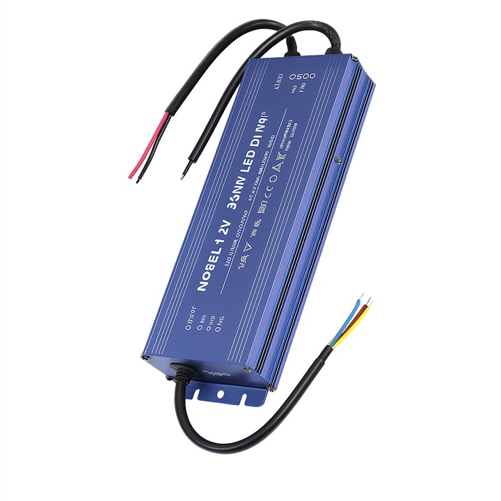 Sursa de Alimentare Profesionala de Exterior 12V 300W, 25A, Carcasa Aluminiu, Grad Protectie IP67 – Etansa si Fiabila pentru Sisteme LED, Supraveghere si Automatizari