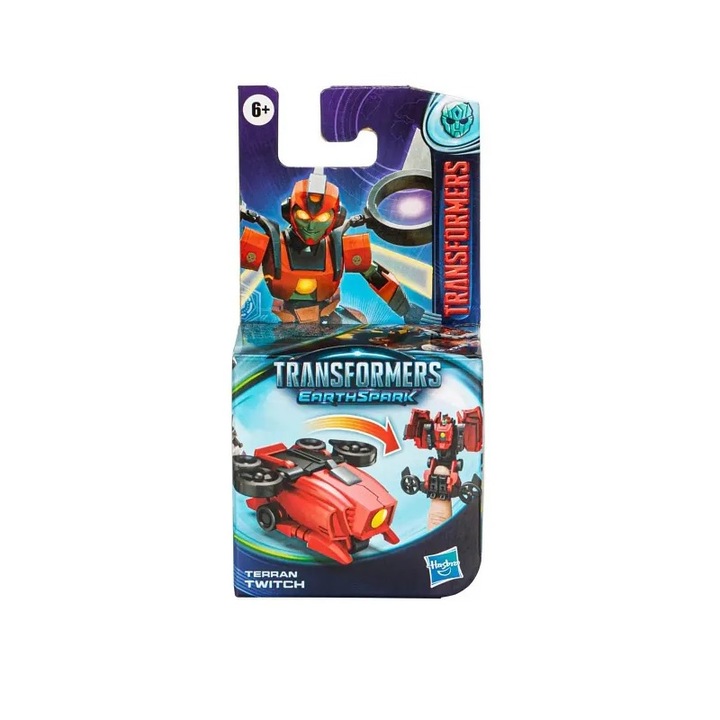 Екшън фигура мини Hasbro Transformers, EarthSpark Tacticon Terran Twitch, 6.50cm, 6+ години