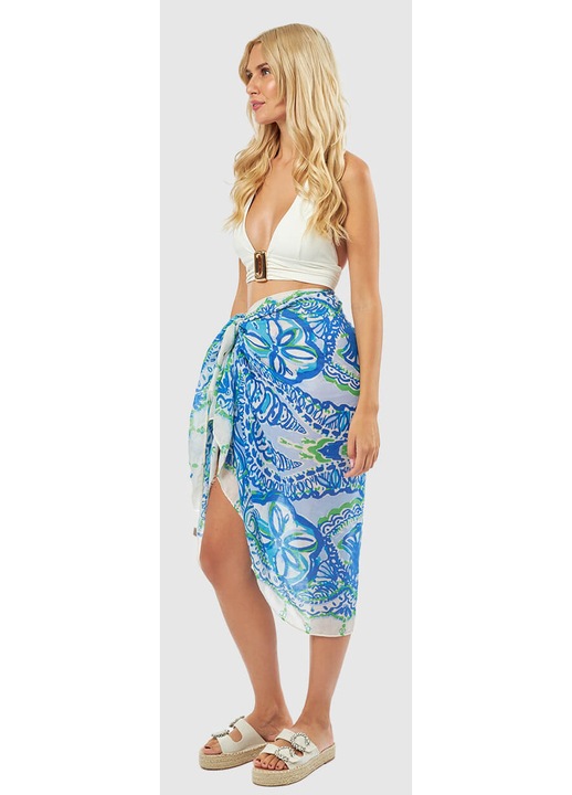 Pareo femei Verde, design modern, albastru, marime universala